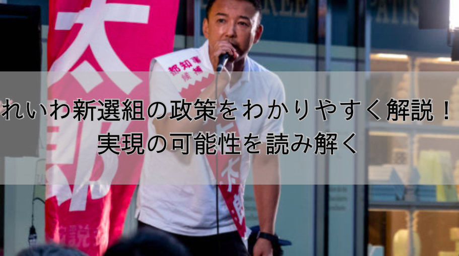 れいわ新選組の政策をわかりやすく解説！実現の可能性を読み解く
